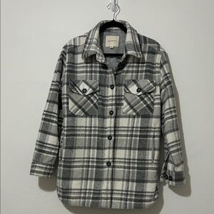 Thread & Supply Gray Plaid Jacket